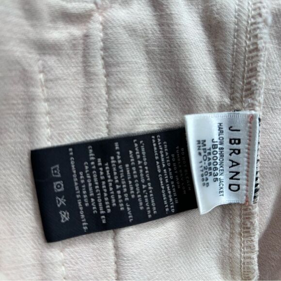 J Brand Cream Distressed & Ripped
Denim Buttoned Jacket M - Picture 10 of 13